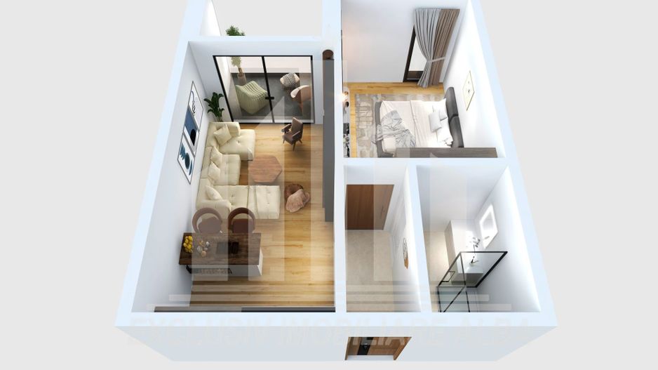 Apartament 1 camera | 37 mp | Etaj 1 | Bloc Nou 2026 | Cetate - Poză 2