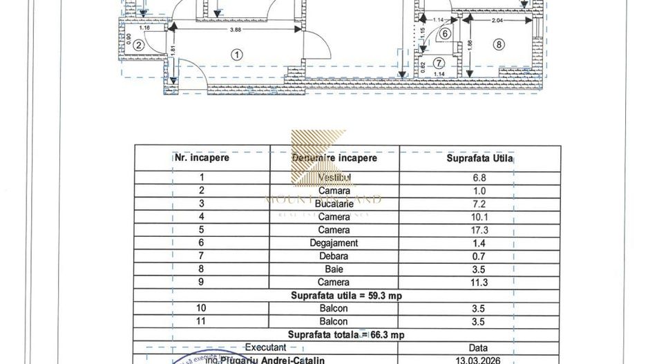 Apartament 3 camere, Bulevardul Victoriei 4, Etaj 7, Parcare subterana - Poză 17