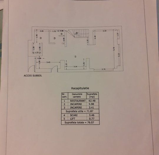 BRASADAS închiriază sp. comercial 135mp in centrul istoric. - Poză 4