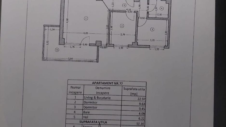 Apartamentul Cochet cu 3 cam. in Tineretului 24 !Mob/Utilat ! - Schiță 18