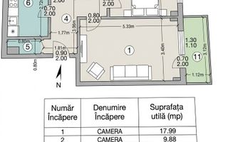 De vânzare: apartament 3 camere -renovat - Metrou Valea Ialomiței - Poză 9