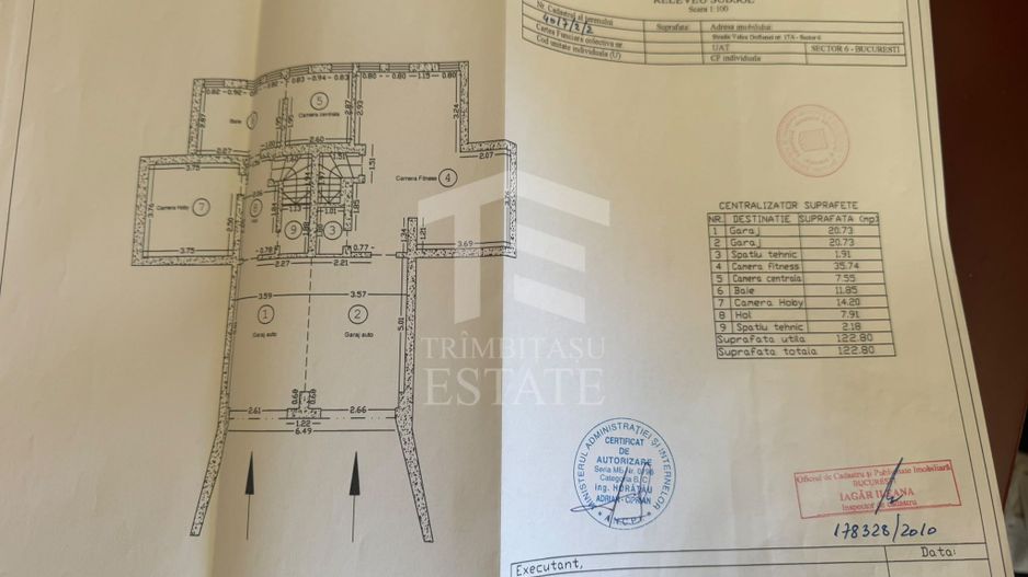 Vila 2 corpuri sector 6 -Valea Doftanei 650mp  teren 800mp - Schiță 14