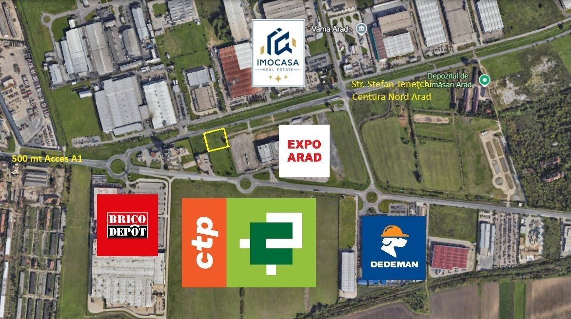 De vanzare Teren Zona industrial Expo Arad FS 64 vizibilitatea maxima - Poză 5
