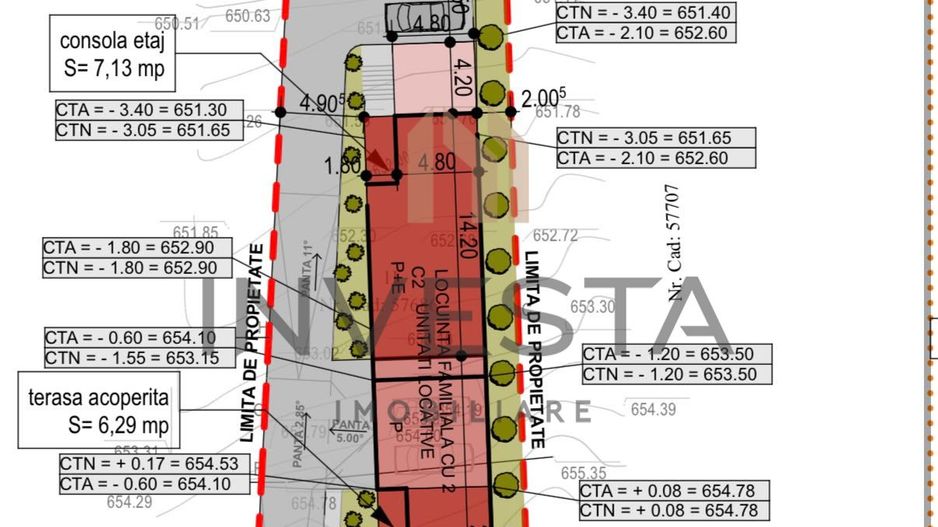 Proiect cu autorizatie pentru 1 duplex! Posibilitate de asociere! - Schiță 2