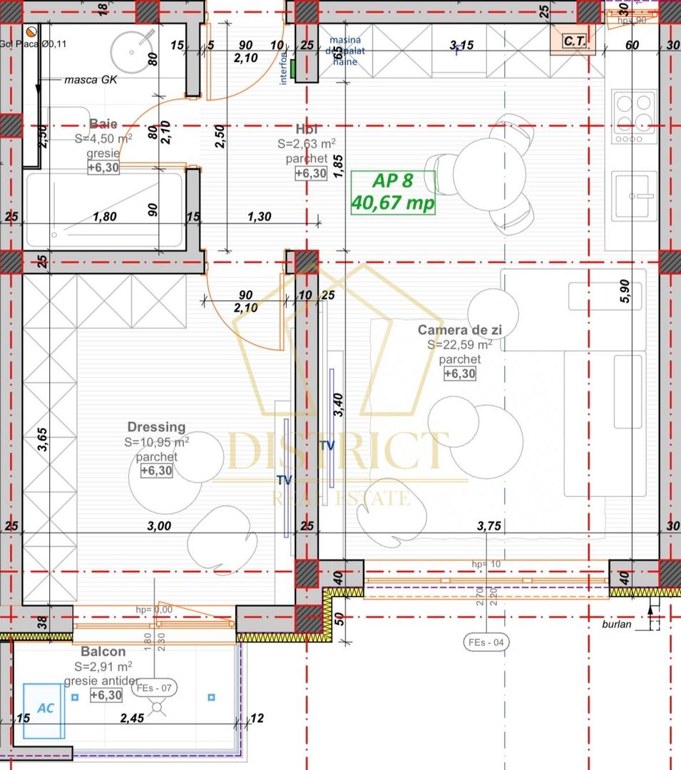 Apartament cu 2 camere si terasa de 3mp | Giroc | Profi - Poză 2