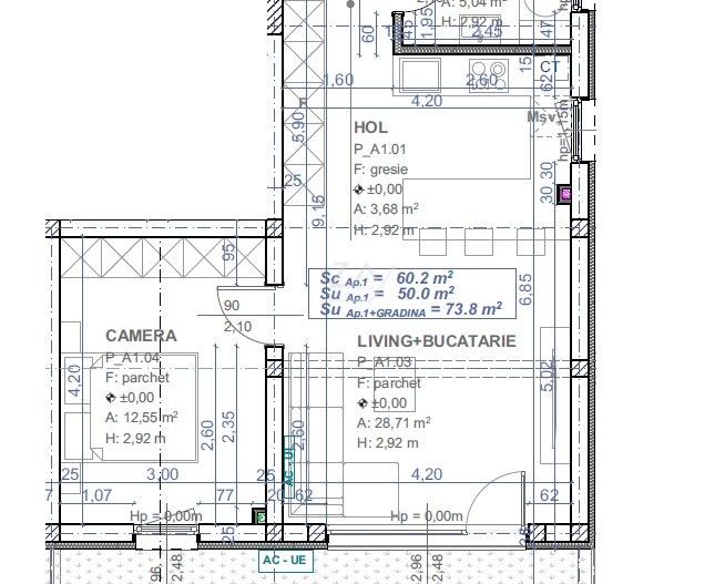 Bloc finalizat. Gradina proprie 25 mp. Loc de parcare. - Poză 8
