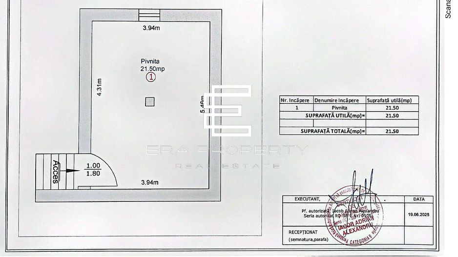Casa individuala 5 camere/pivnita/garaj/ teren/460mp ,Turnisor/SIBIU - Schiță 15