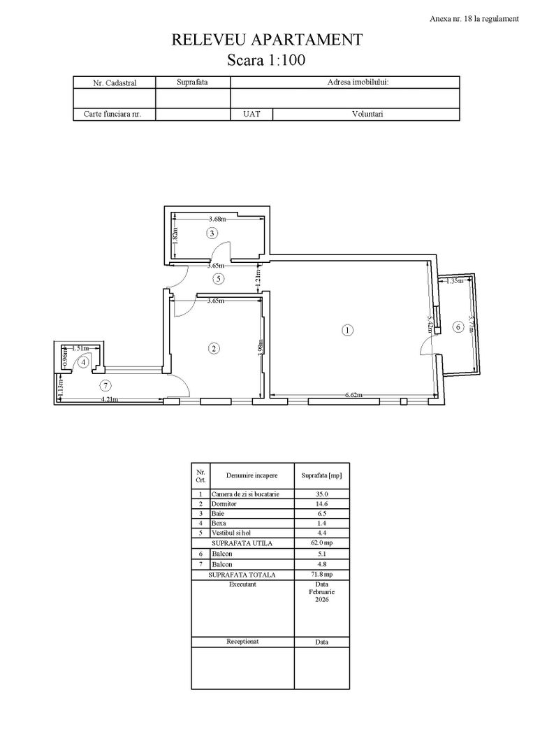 2 camere + balcon | Incalzire în pardoseala | Pipera, zona liniștita - Schiță 10