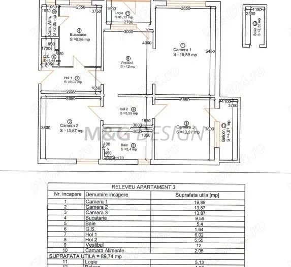 Apartament 4 camere zona Ultracentrala - Schiță 9