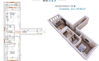 Apartament 2 camere - Pacurari - Strada Soarelui - Poză 1