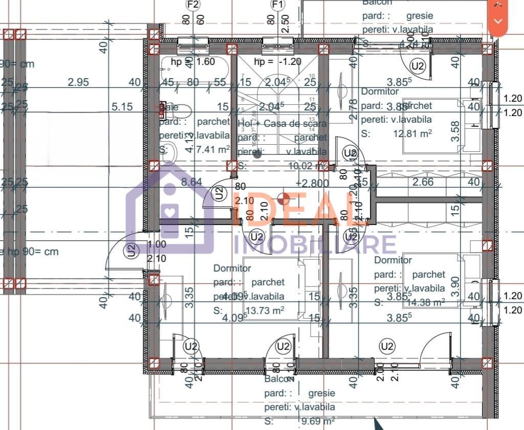 Casa Moderna cu 4 camere si 300 mp curte, in Selimbar - Schiță 47