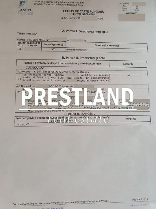 Teren intravilan, Șura Mare!! - Poză 3