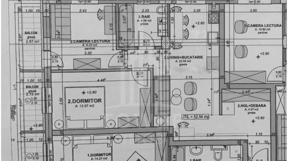 Apartament 3 camere 52 mp pe calea Surii Mici - Poză 8