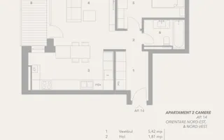 Apartament 2 camere | Bloc cu lift | Intabulat | Sibiu | COMISION 0% - Schiță 12