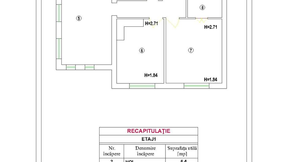 CASA COCHETA 4 CAMERE +LOC DE PARCARE || BANEASA - Schiță 28
