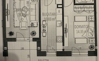 2 Camere - 72MP | Etaj 3/10 | Bloc Nou 2025 | Uverturii | Decomandat - Schiță 20