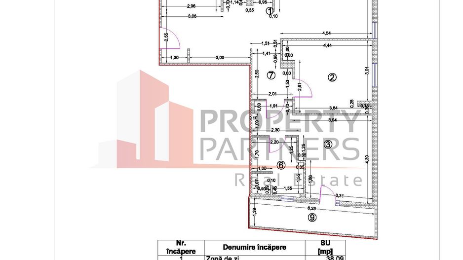 Apartament 3 camere Water Lily - Baneasa - Schiță 9