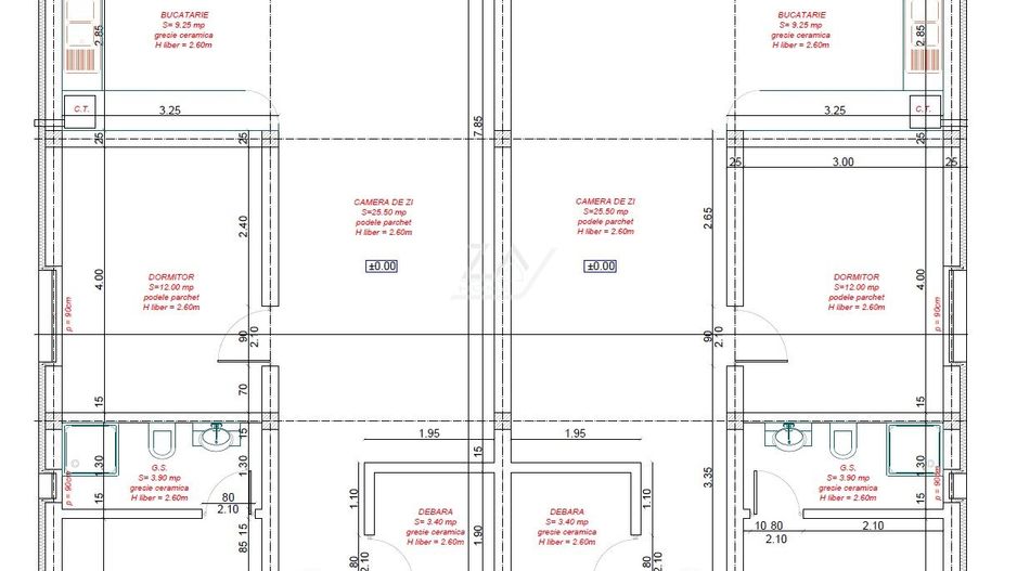 Drumul Boilor - duplex intreg pe parter. 3 camere, 2 bai. - Poză 15