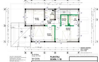 Vilă modernă 4 camere cu piscină, mobilată și utilată | Albert – MRS - Schiță 66