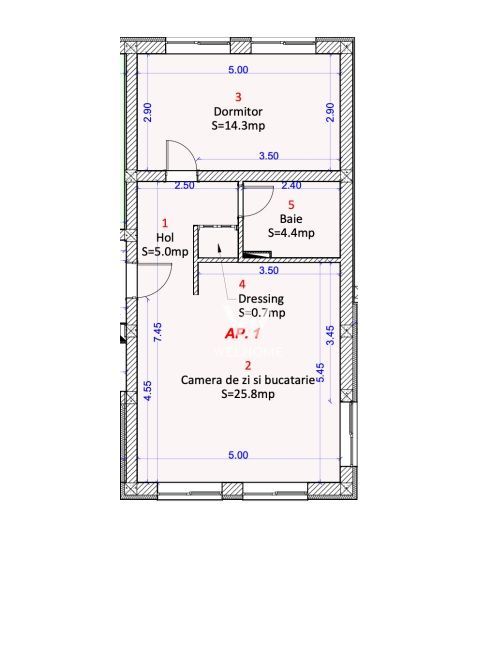 Apartament 2 camere - Selimbar Sibiu - Schiță 16