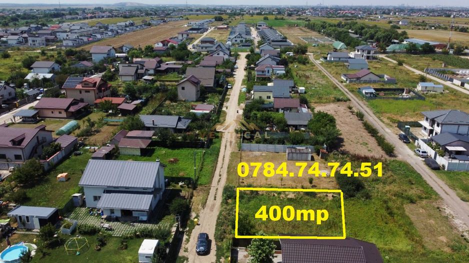 Teren INTRAVILAN | 400 mp UTILI | comuna Berceni - Poză 1
