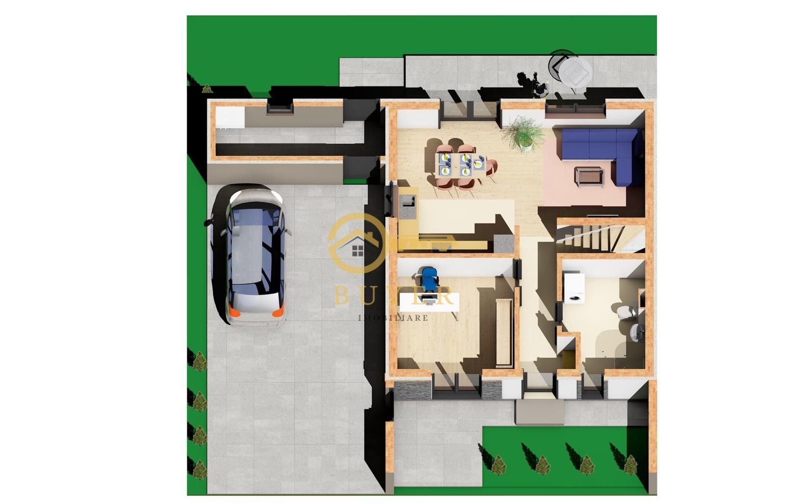 Casa single cu carport in Selimbar- zona primariei - Poză 3