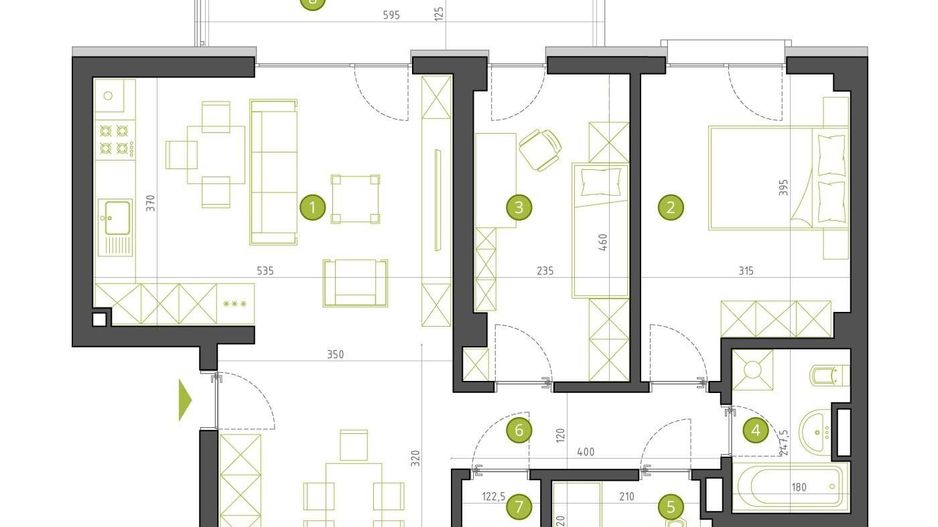 Apartament 3 camere | Baneasa | Langa Metrou - Schiță 13