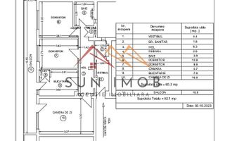 Apartament 3 camere, decomandat, 82 mp, 2 grupuri sanitare, Campina - Poză 1