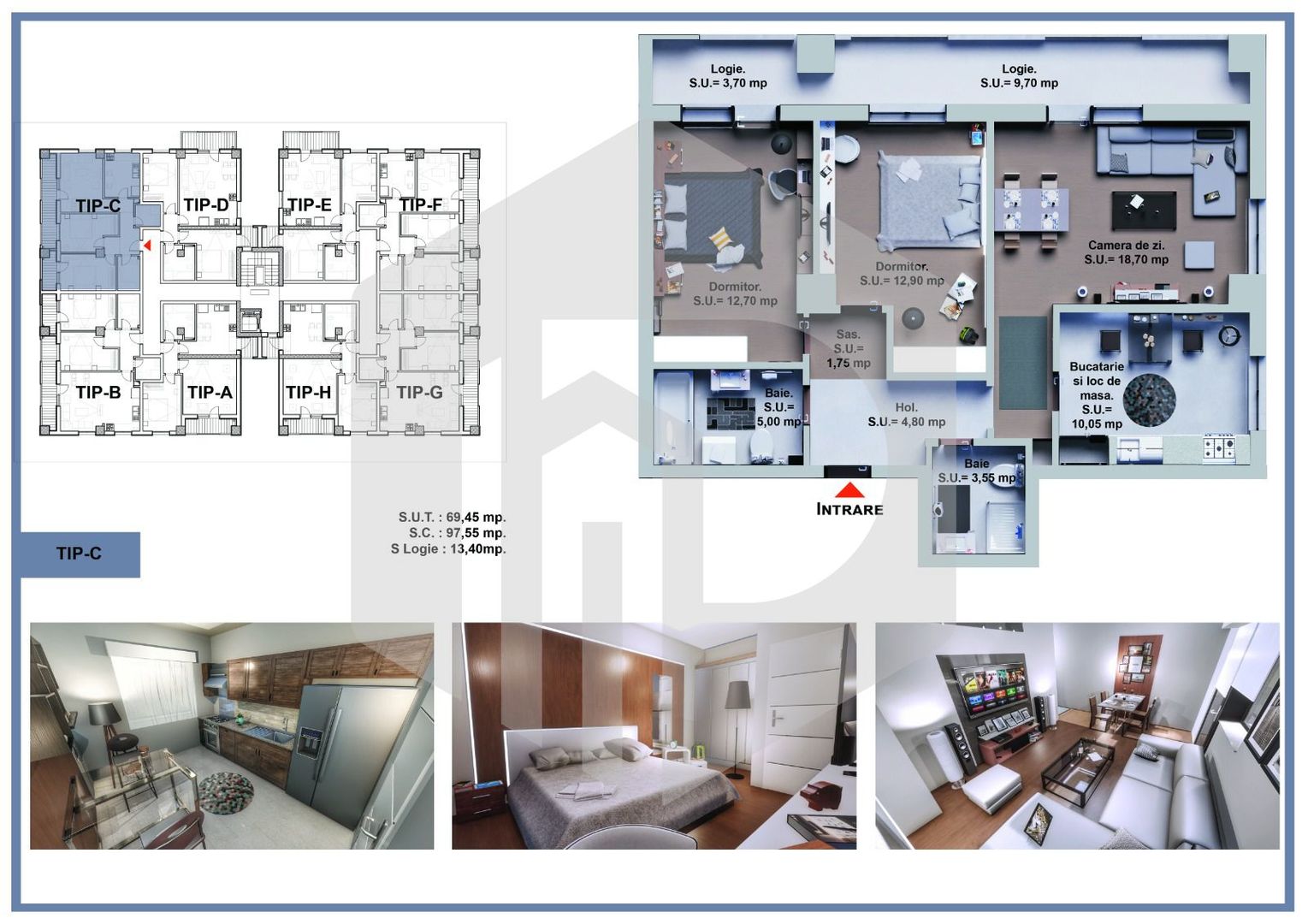 Turnisor Dezvoltator - Apartament 3 camere - Decomandat - Zona De Vest - Poză 2