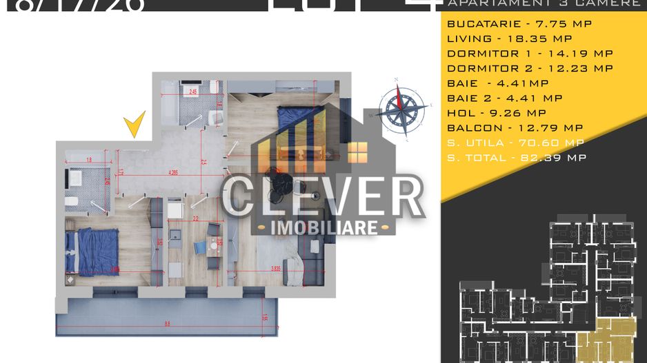 Theodor Pallady Apartament 3 camere Loc de Parcare BONUS - Poză 2