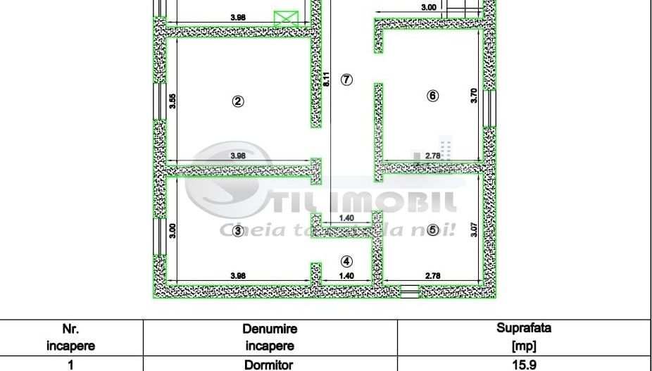 Casă pe trei niveluri, 264 mp utili + Foisor ,teren 2400 mp. - Schiță 14