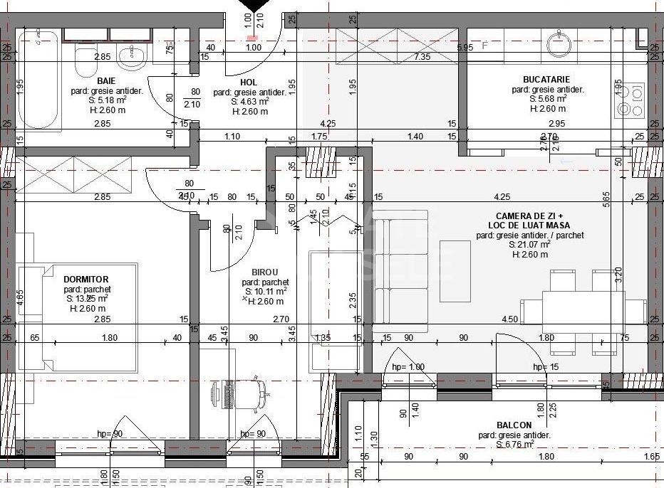 Apartament cu 3 camere, etajul 1, Beta Residence - Poză 6