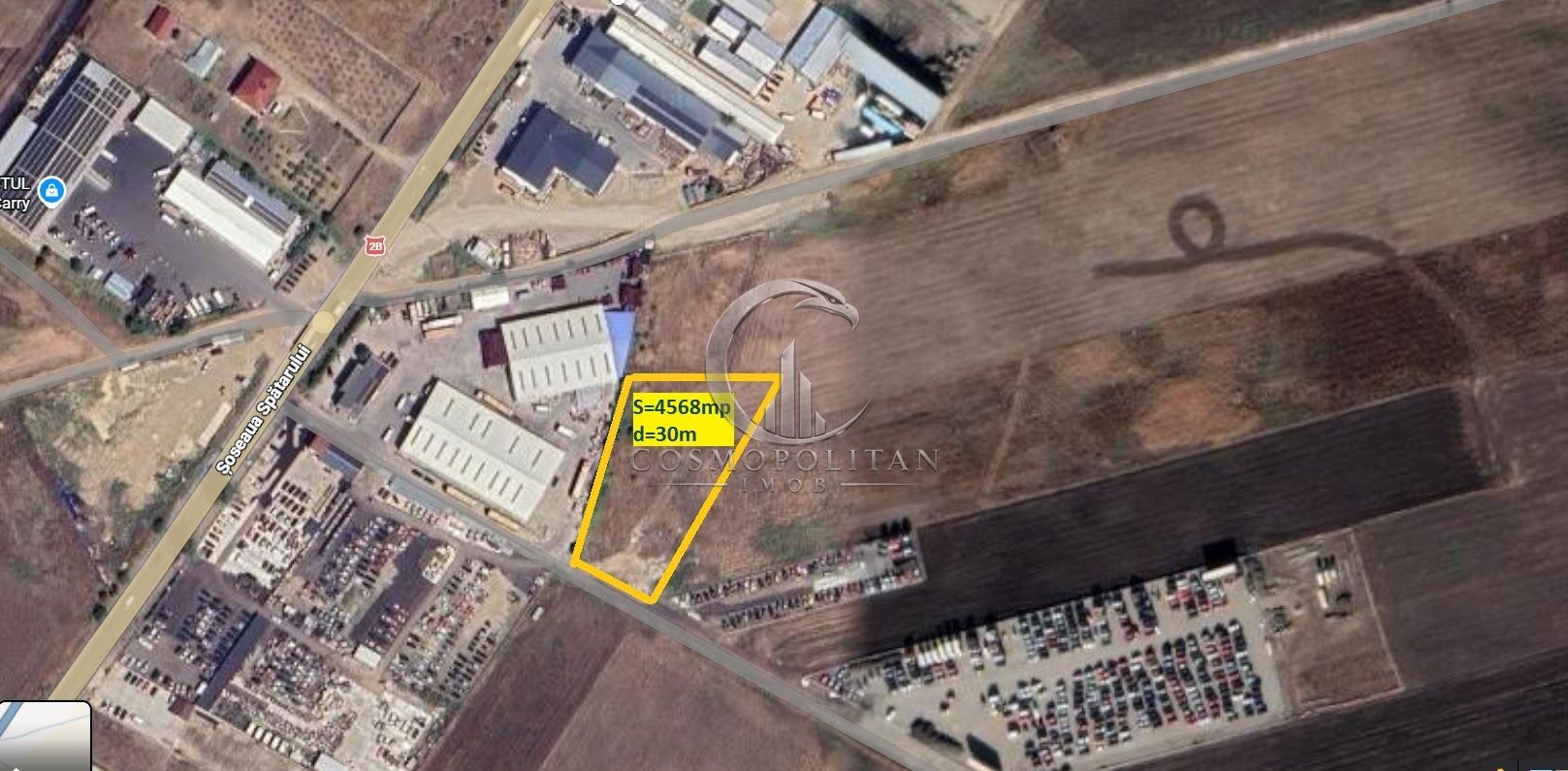 Teren intravilan Soseaua Bucuresti (Spatarului) langa A7 S=4.570mp d=30m - Poză 2