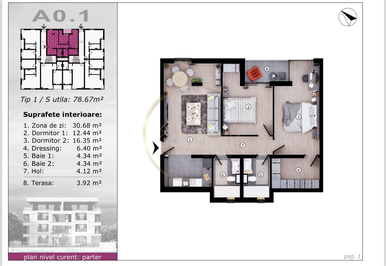 NOU | Apartament cu 2 camere - TORONTALULUI - Poză 6