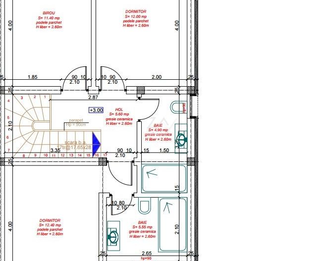 COMISION 0! DRUMUL BOILOR. Duplex cu 4 camere. Toate utilitatile. - Schiță 5