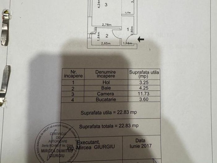 Garoniera + parcare Rahova-Salaj Bloc Nou N2 - Poză 8