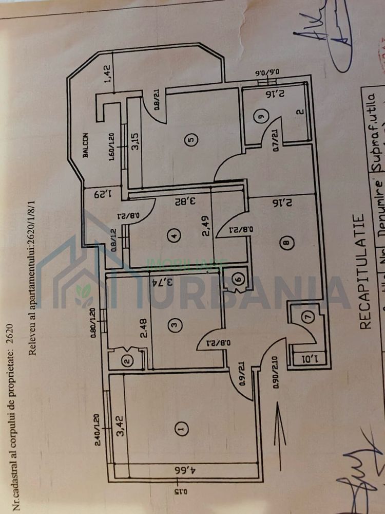 Apartament 3 camere decomandat, 82 mp, Păcurari, zona Lukoil, Iași - Poză 8
