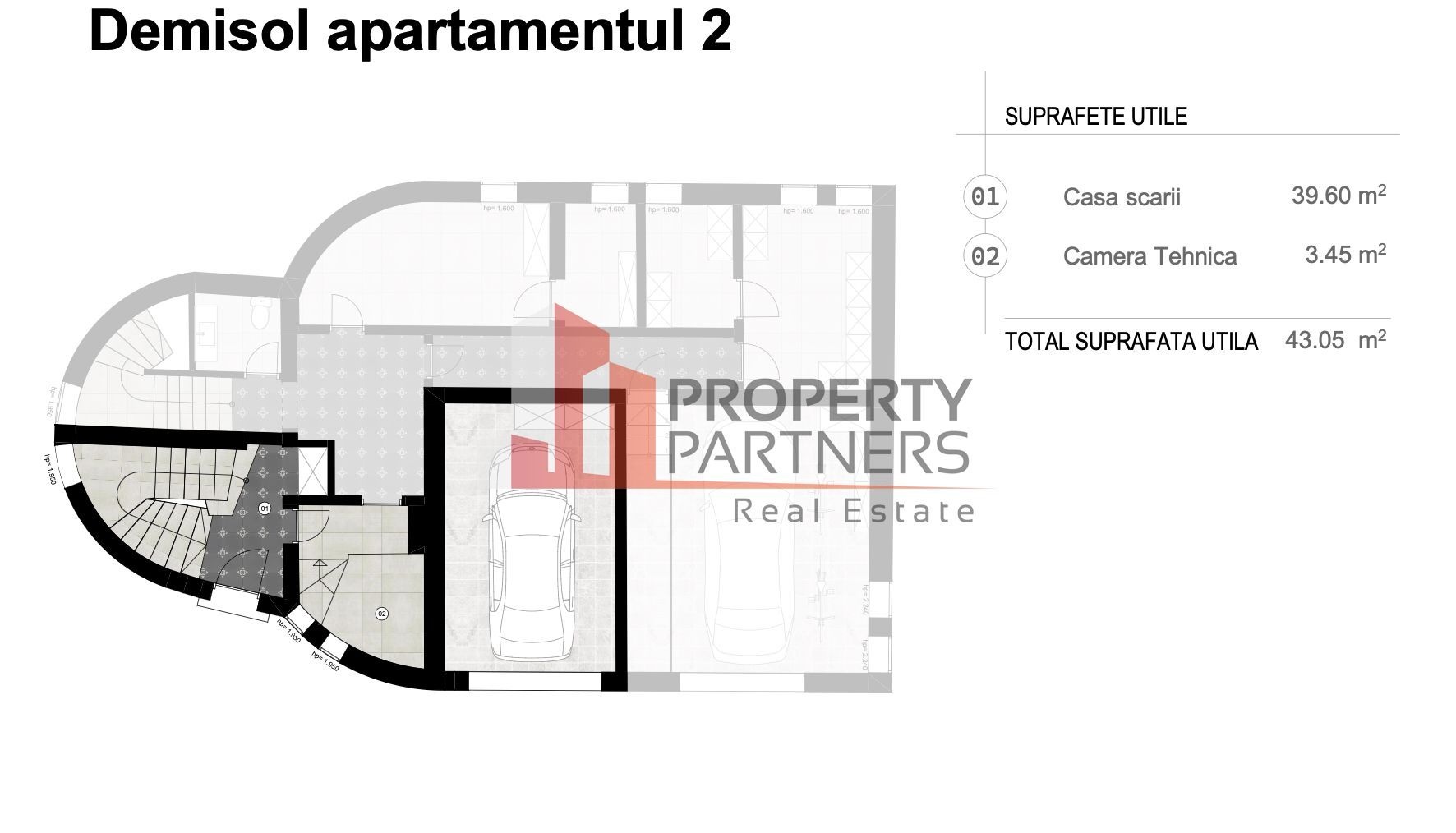 Apartament Duplex Elegant cu Terasă Panoramică – Dealul Cetății, Brașov - Schiță 21