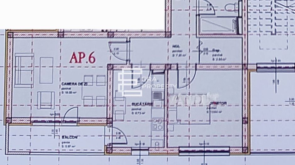 Apartament 2 camere 55mp /la cheie/zona Brana, Selimbar - Schiță 9