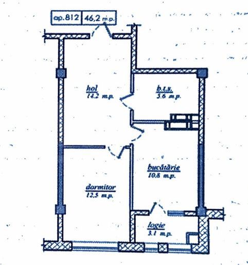 Vânzare, apartament, 1 cameră, str. Nicolae Dimo, Durlești. - Poză 2