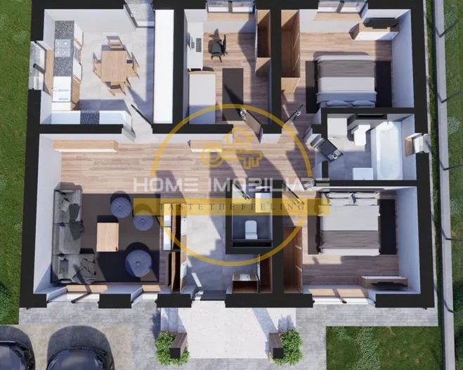 Casa 4 camere, 2 băi/incalzire in pardoseala/ teren 490 mp in zona Dancu-Holboca - Poză 6