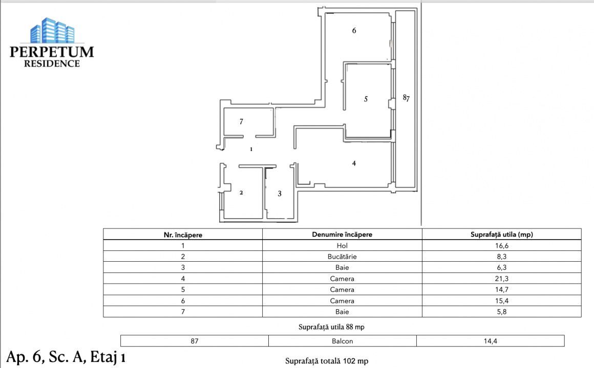 Tomis Nord - Vanzare apartament decomandat cu 3 camere, bloc nou. - Poză 3