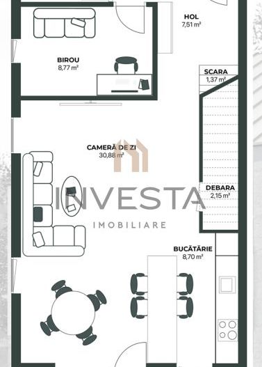 Casa premium cu 280 mp teren,  Ansamblu Rezidential Nou, Popesti, Cluj - Schiță 4