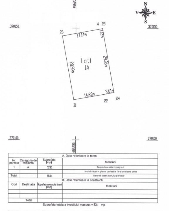 Teren 500 mp intravilan Smeura Stoenari - 4 loturi - Poză 5