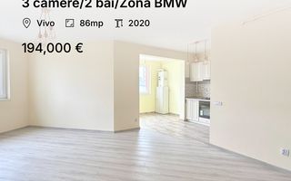3 camere/2 băi/Zona BMW - Poză 1