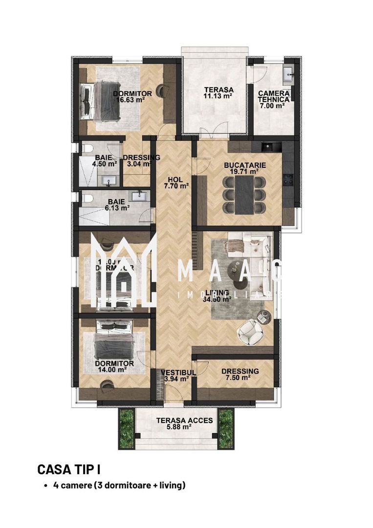 Case de vânzare la cheie - Schiță 1