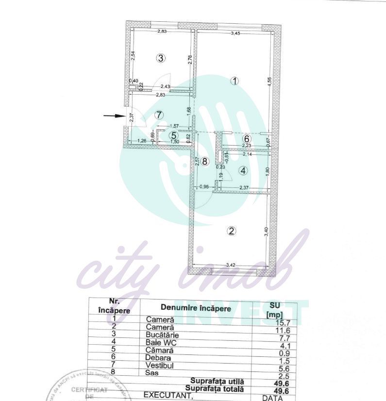 APARTAMENT MODERN 2 CAMERE- RENOVAT COMPLET-ROND ALBA IULIA-DECEBAL - Poză 6