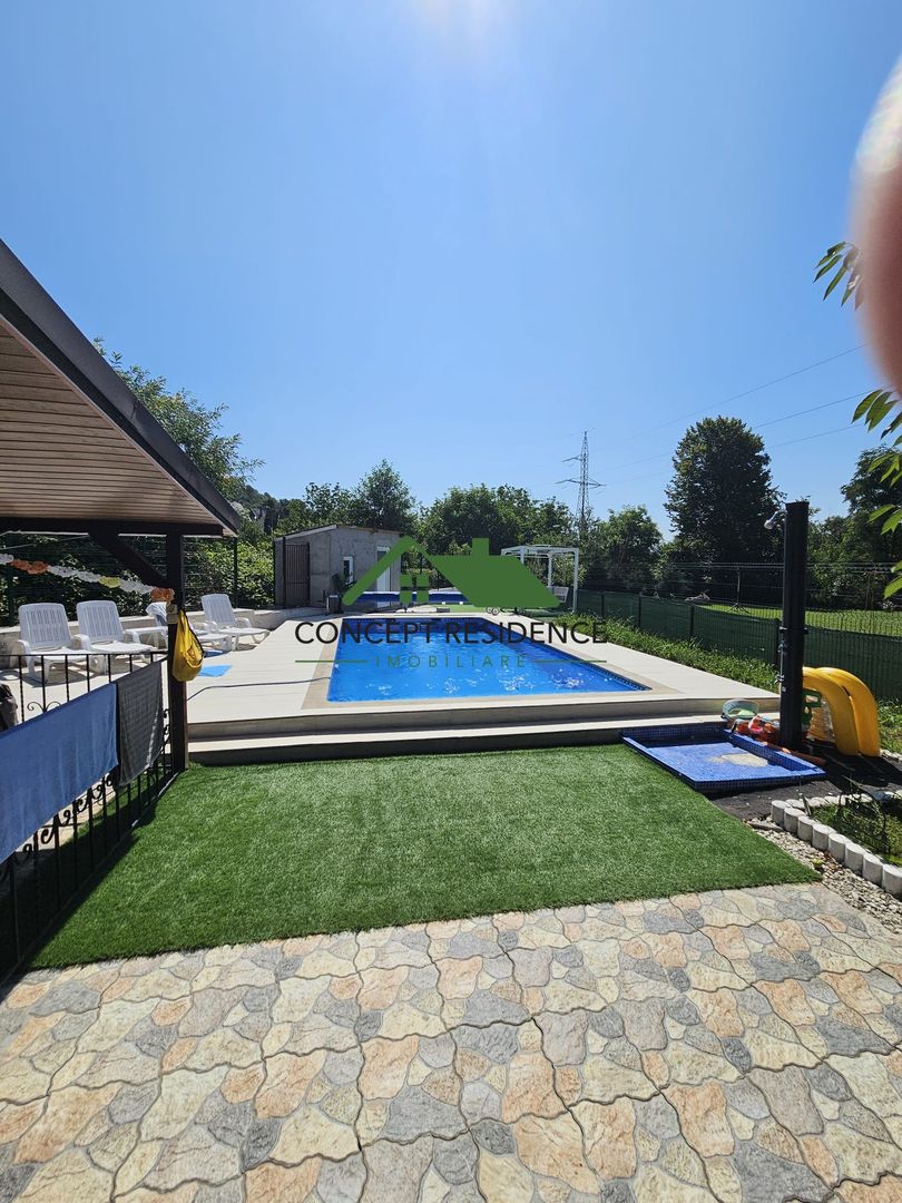 Casă cu piscină și garaj, teren 775 mp – Valea Borcutului - Poză 20