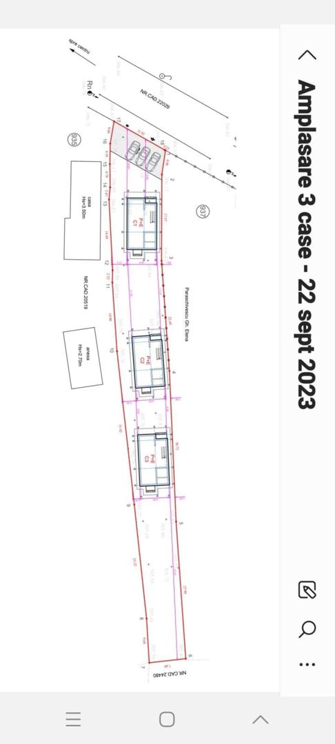 Teren 1000 mp cu Autorizatie valabila de Construire pentru 3 Case P+1 - Poză 4