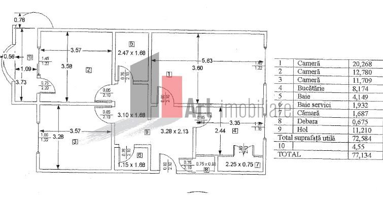 3 camere pe strada Panait Cerna - Poză 6